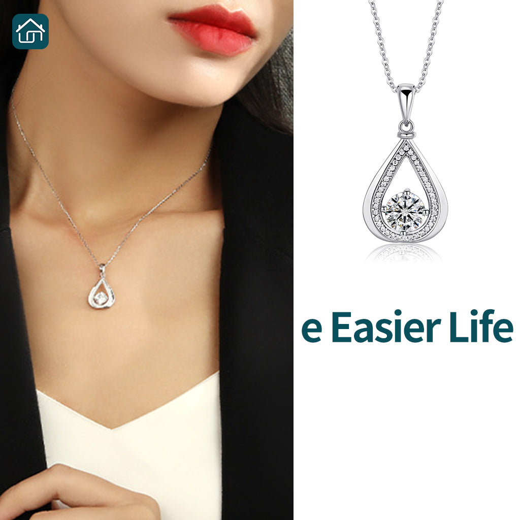 S925 Sterling Silver Zirconia Pendant Necklace Fashionable and Versati – e  Easier Life