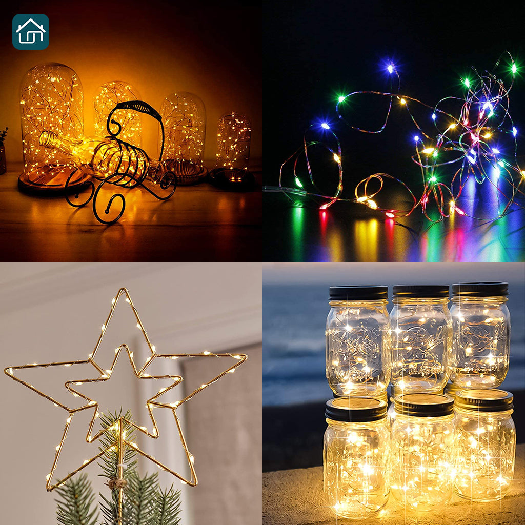 Indoor/Outdoor Firefly Lantern with Twinkling LED Lights