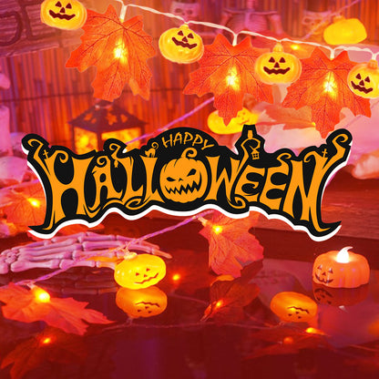 Halloween Decoration String Lights, different styles of Halloween Decoration String Lights, with lightning and constant lights to create a mysterious and phantom atmosphere, suitable for courtyards, gardens, doors, and Halloween decorations