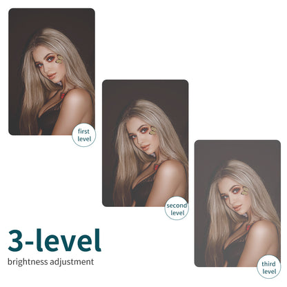 Selfie Ring Light, 3 levels of white light brightness adjustable, Rechargeable Selfie Fill Light with Clip, suitable for Mobile Phone Photography, Live Broadcast, Creative Video and Makeup, etc.