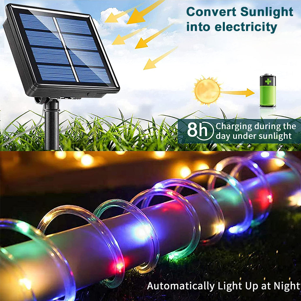 LED Outdoor Waterproof Rope Lights Solar Tube Lights Fairy Lights 39 e Easier Life