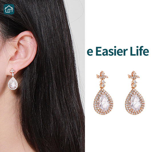 Teardrop Earrings, Gemstone Earrings Available in Multiple Colors