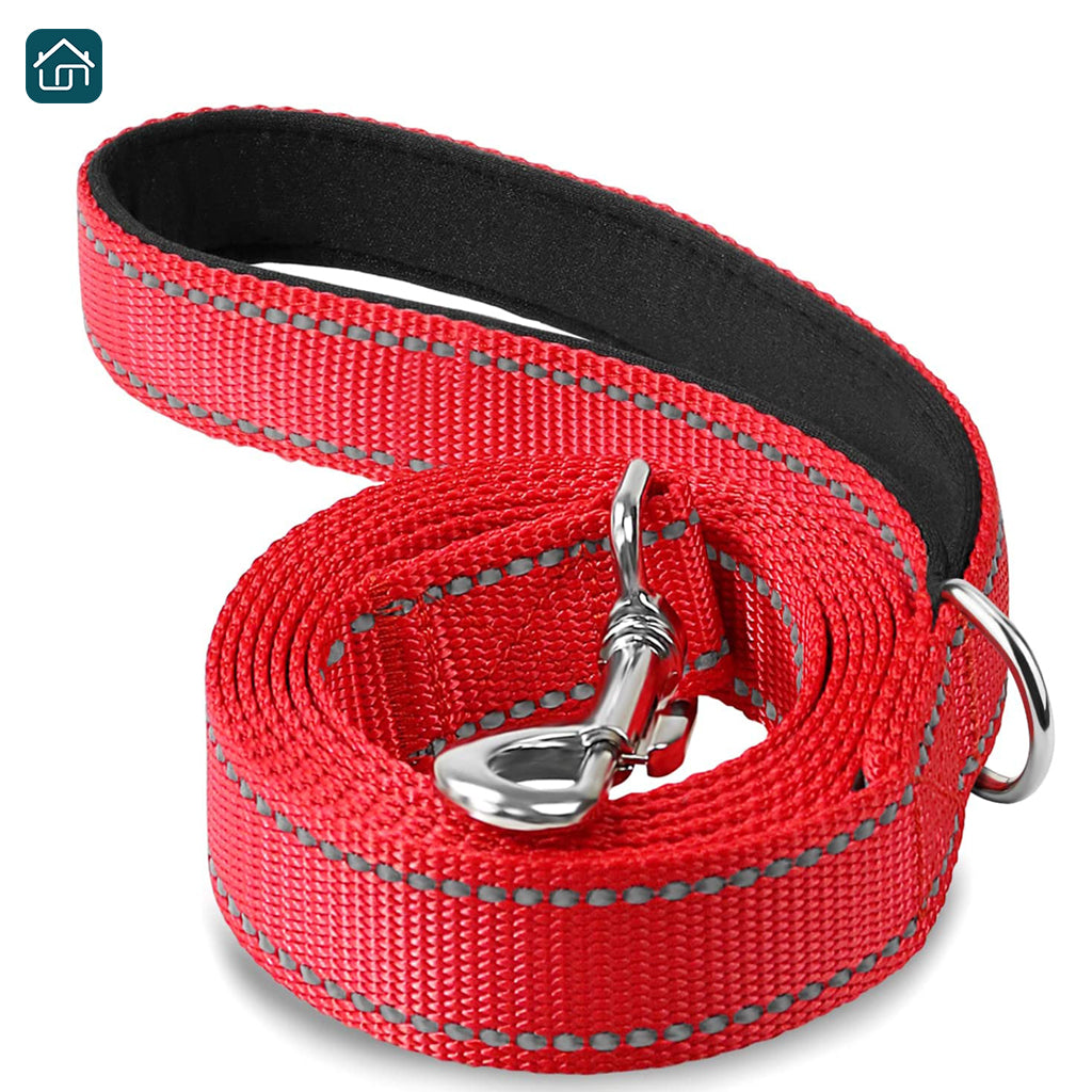 5ft Pet Dog Walking Leash Soft Leather Padded Training Lead for Small Large  Dogs