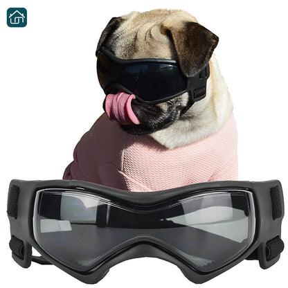 Puppy Goggles, Easy-to-Wear Puppy Sunglasses with Adjustable UV Protection: Waterproof, Windproof, Antifog Puppy Glasses for Small and Medium Dogs