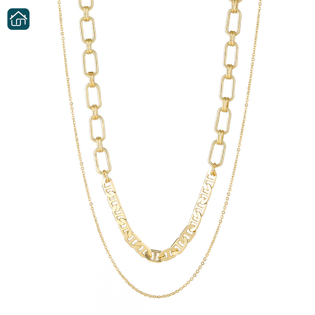 Women's Gold Layered Chain Necklaces Pendant, Necklace Necklaces in Different Fashion Styles, and High-end and Luxury Design Necklaces, Available in Multiple Styles