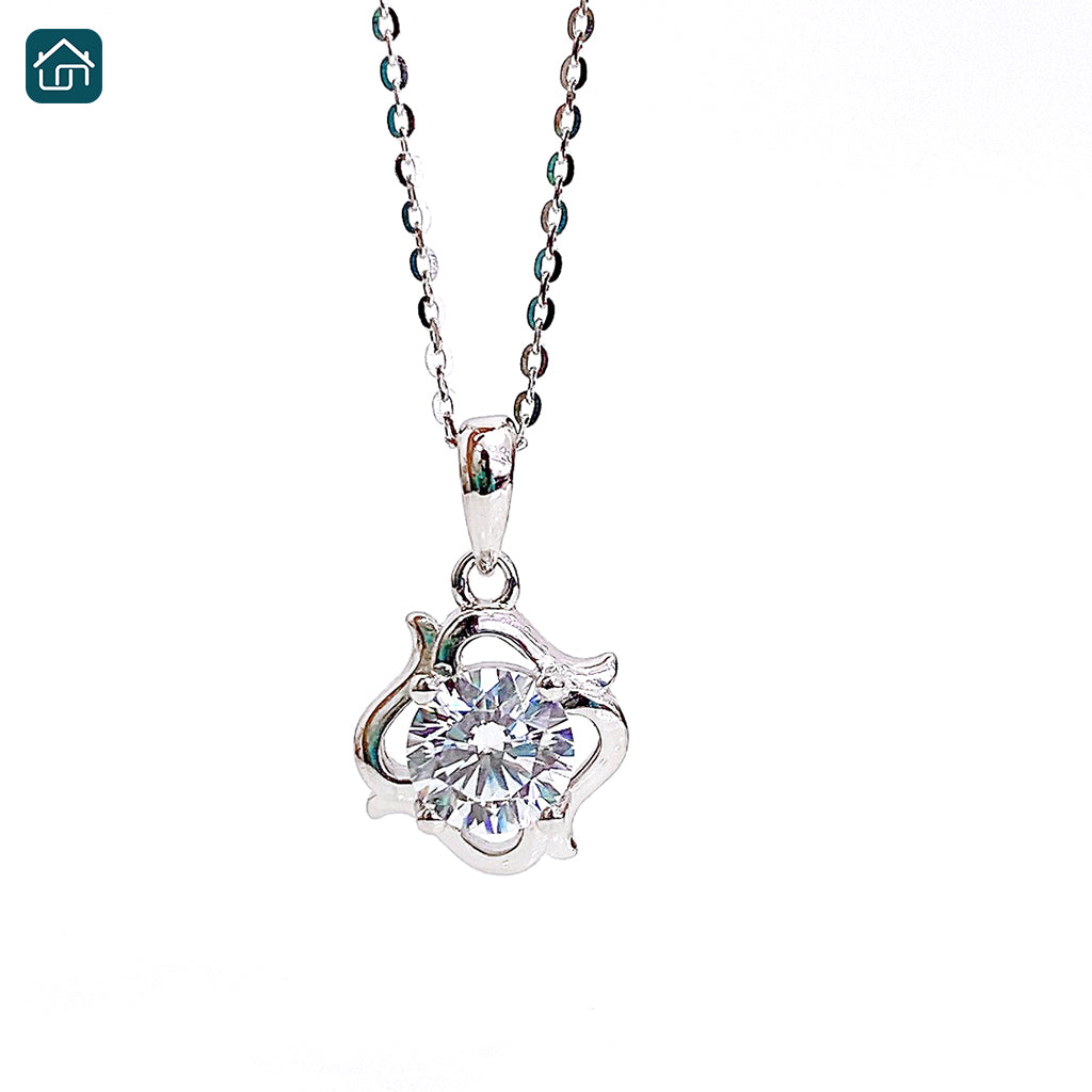 S925 Sterling Silver Zirconia Pendant Necklace Fashionable and Versatile Fairy Collarbone Chain Mother's Day Gift Available in Multiple Styles