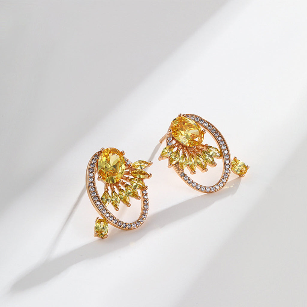 Buy 22ct Yellow Gold Flower Design Ladies Stud Earrings 3.0 Grams Online in  India - Etsy