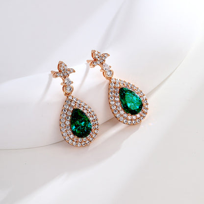 Teardrop Earrings, Gemstone Earrings Available in Multiple Colors