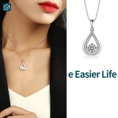 S925 Sterling Silver Zirconia Pendant Necklace Fashionable and Versatile Fairy Collarbone Chain Mother's Day Gift Available in Multiple Styles