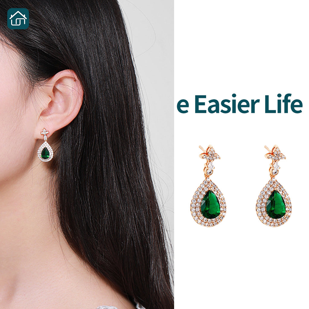 Teardrop Earrings, Gemstone Earrings Available in Multiple Colors