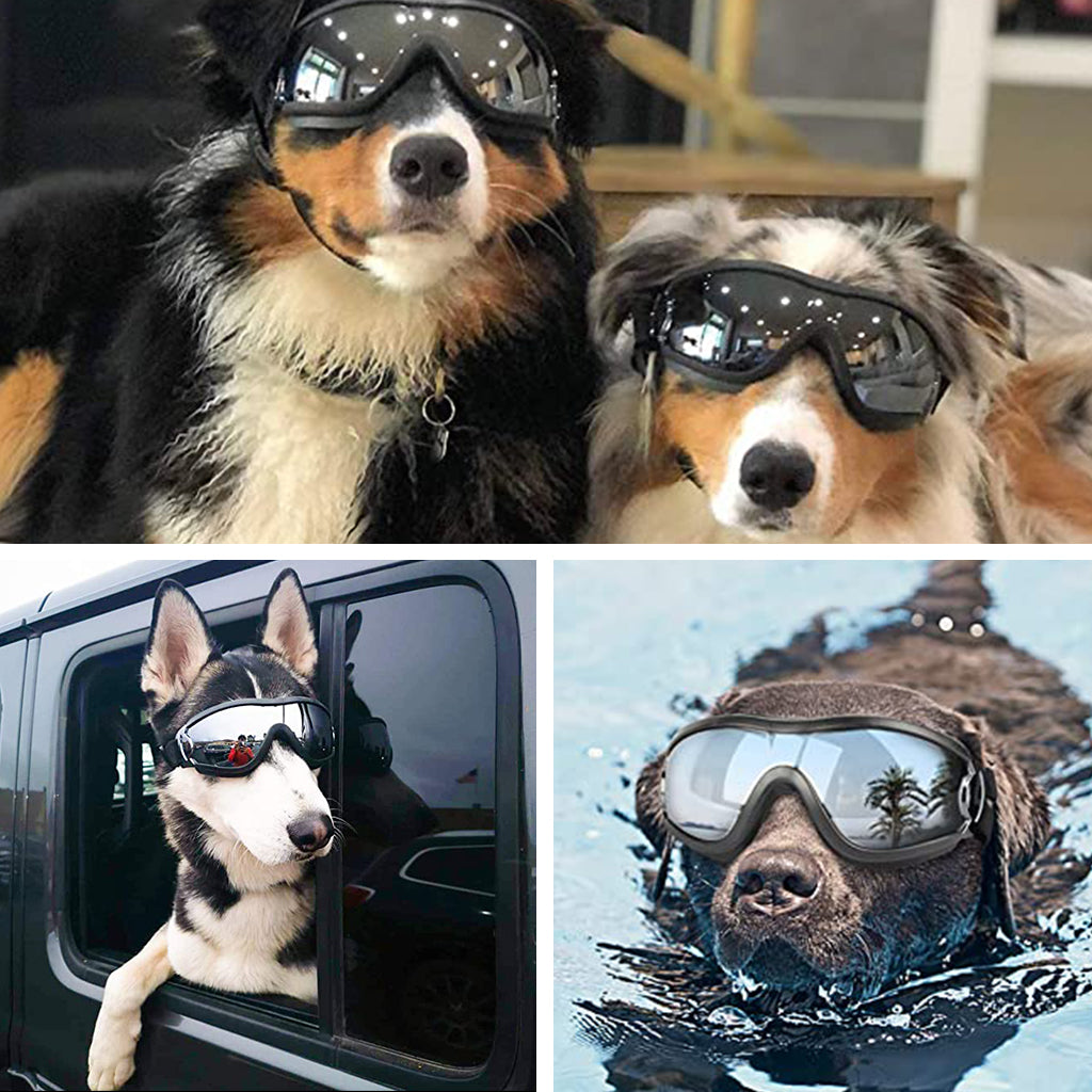 Dog Goggles Dog Sunglasses Snowproof Windproof Anti UV Dog Glasses Tr e Easier Life