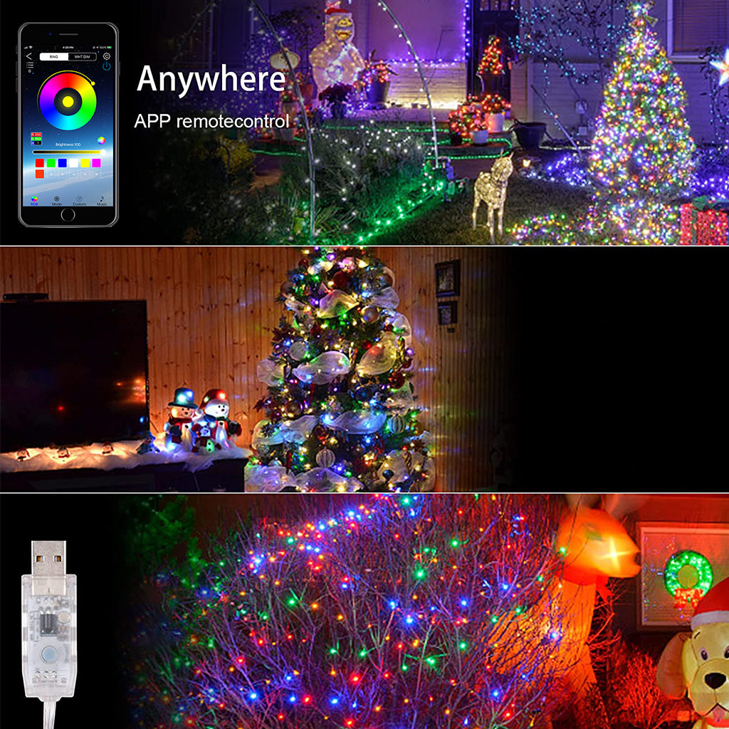 DIY Smart Christmas Tree Lights APP Remote Control Holiday Lights