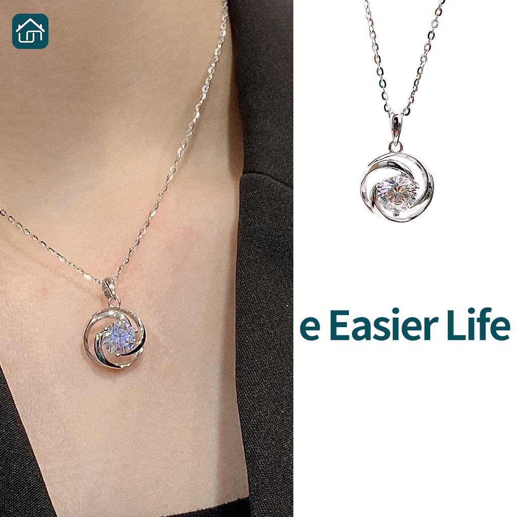 S925 Sterling Silver Zirconia Pendant Necklace Fashionable and Versatile Fairy Collarbone Chain Mother's Day Gift Available in Multiple Styles