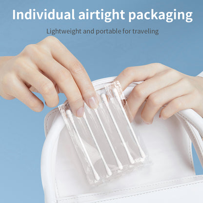 Natural Organic Paper Cotton Swabs,Biodegradable Double Tips Cotton Buds for Personal Care Available in 3 Models