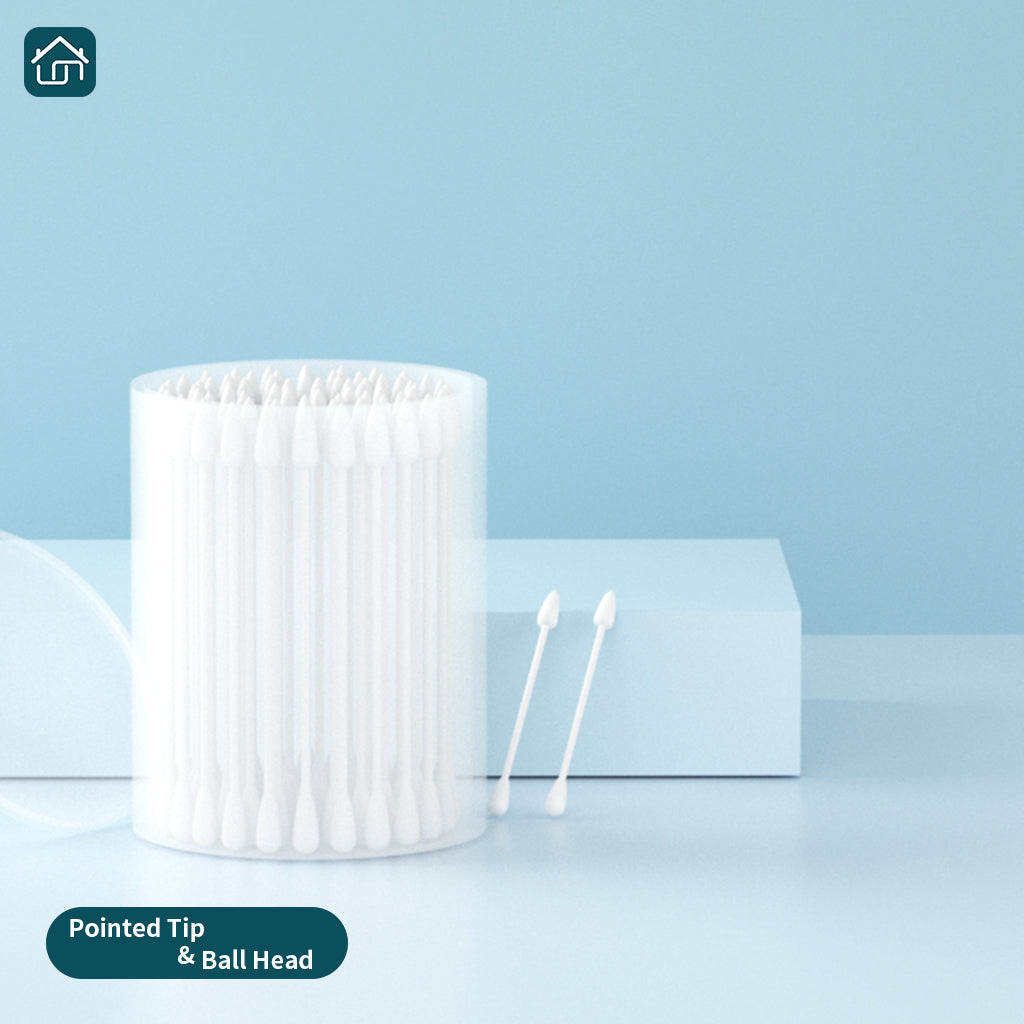 Natural Organic Paper Cotton Swabs,Biodegradable Double Tips Cotton Buds for Personal Care Available in 3 Models