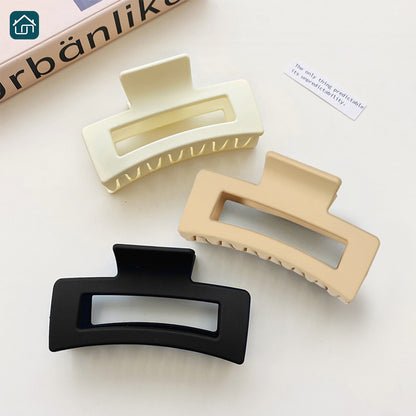 Medium to Large Barrette Clips for Women with Thick Hair and Thin Hair Barrettes, Barrettes for Girls and Women, Unisex Barrettes, Matte Square Barrettes