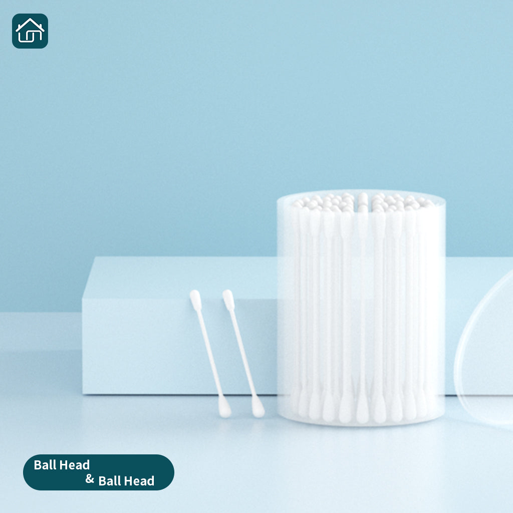 Natural Organic Paper Cotton Swabs,Biodegradable Double Tips Cotton Buds for Personal Care Available in 3 Models